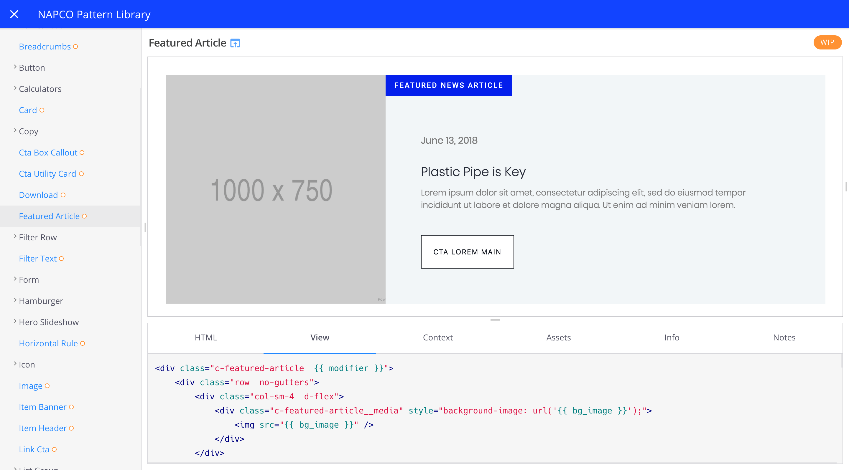 Napco Pattern Library